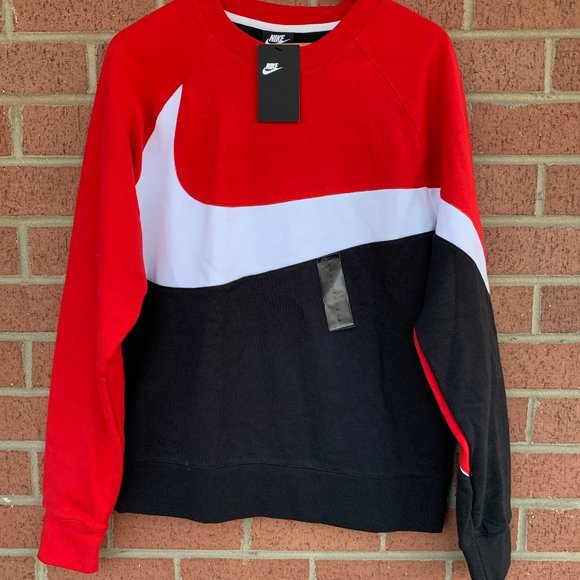 nike big swoosh crewneck